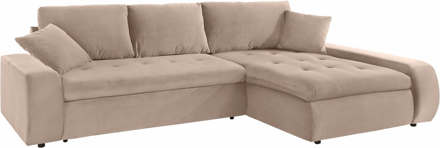 TRENDMANUFAKTUR Ecksofa, XL und XXL, wahlweise mit Bettfunktion, L-Form von TRENDMANUFAKTUR