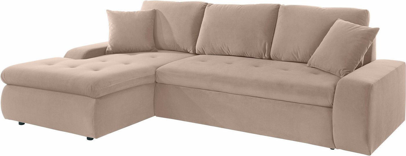 TRENDMANUFAKTUR Ecksofa, XL und XXL, wahlweise mit Bettfunktion, L-Form von TRENDMANUFAKTUR