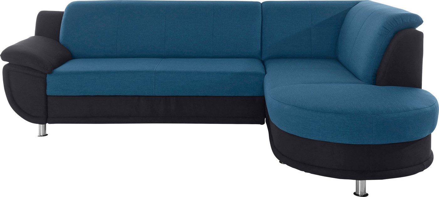 TRENDMANUFAKTUR Ecksofa Rondo 3, L-Form, mit Ottomane und Federkern, wahlweise mit Bettfunktion von TRENDMANUFAKTUR