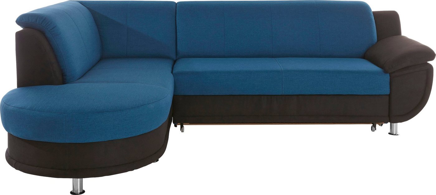 TRENDMANUFAKTUR Ecksofa Rondo 3, L-Form, mit Ottomane und Federkern, wahlweise mit Bettfunktion von TRENDMANUFAKTUR