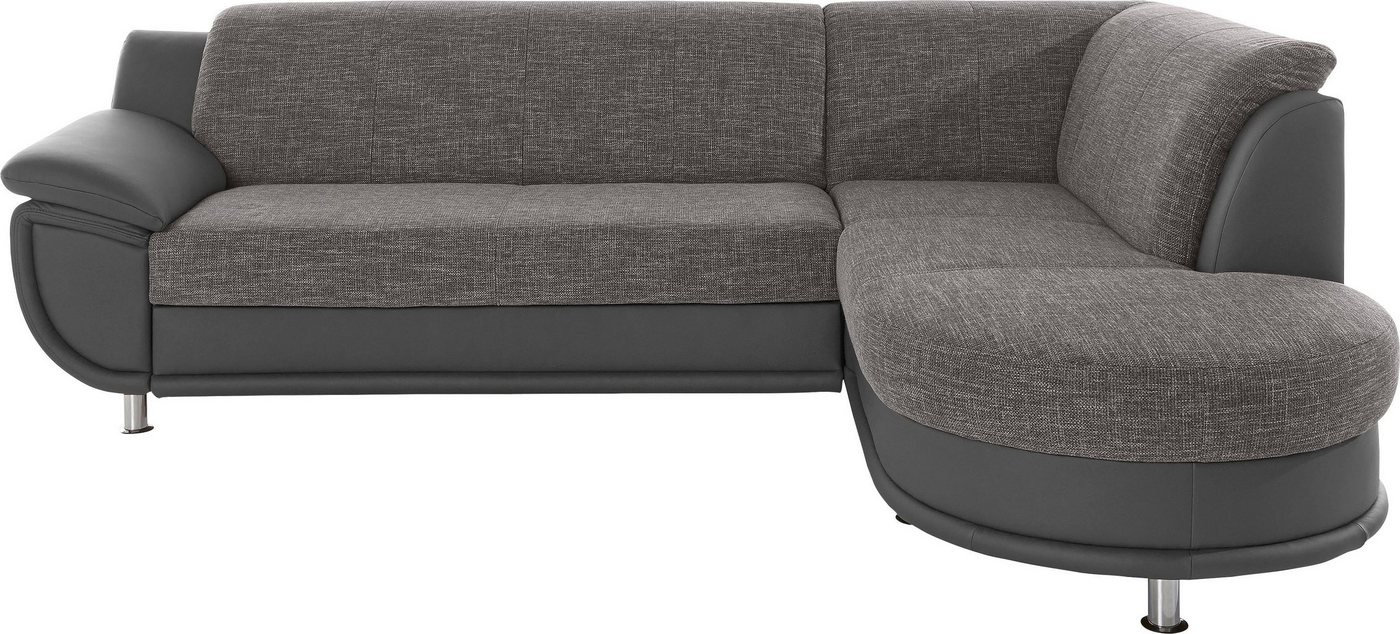 TRENDMANUFAKTUR Ecksofa Rondo 3, L-Form, mit Ottomane und Federkern, wahlweise mit Bettfunktion von TRENDMANUFAKTUR