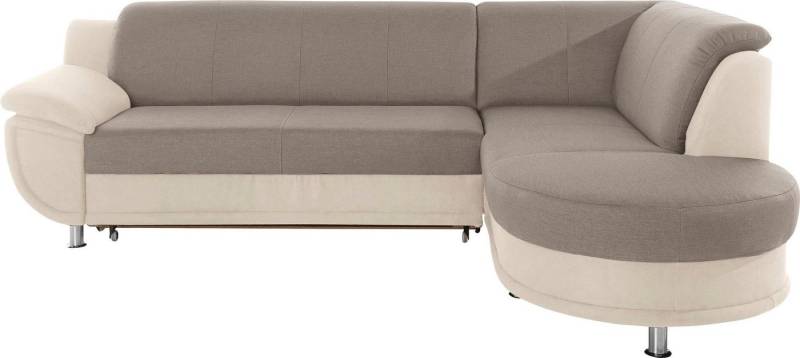 TRENDMANUFAKTUR Ecksofa Rondo 3, zeitlos und bequem, Materialmix, breite Armlehnen, L-Form, wahlweise mit Federkern für mehr Komfort, wahlweise mit Bettfunktion TRENDMANUFAKTUR Ecksofa Rondo 3, zeitlos und bequem, Materialmix, breite Armlehnen, L-Form, wahlweise mit Federkern für mehr Komfort, wahlweise mit Bettfunktion von TRENDMANUFAKTUR