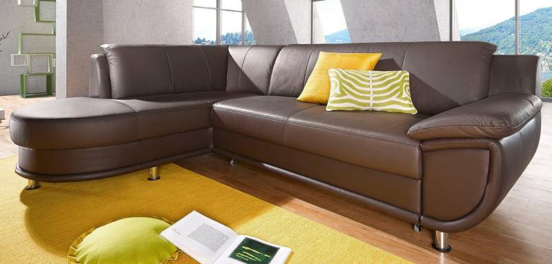 TRENDMANUFAKTUR Ecksofa Rondo, zeitlos und elegant, OTTOs Choice, bequem, L-Form, wahlweise mit Federkern, wahlweise mit Bettfunktion von TRENDMANUFAKTUR