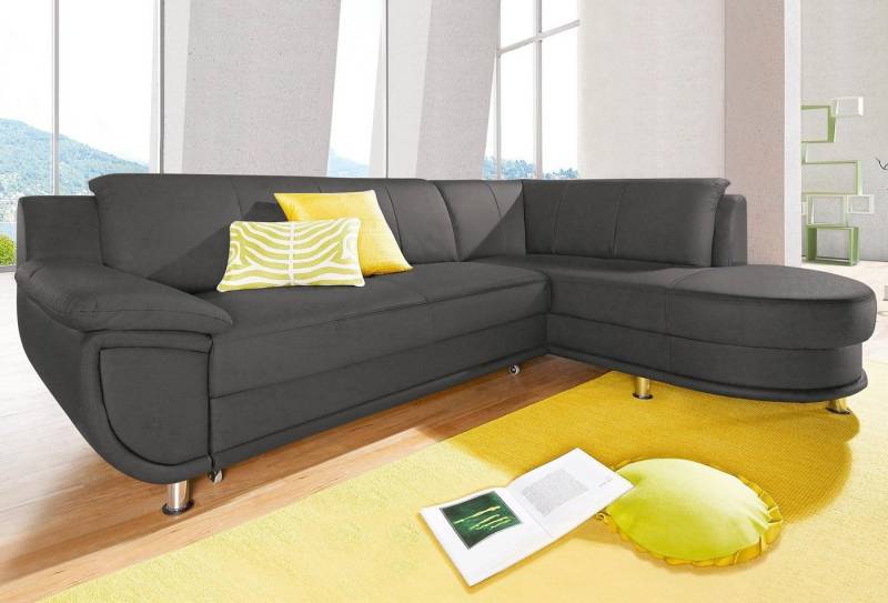 TRENDMANUFAKTUR Ecksofa Rondo, zeitlos und elegant, OTTOs Choice, bequem, L-Form, wahlweise mit Federkern, wahlweise mit Bettfunktion von TRENDMANUFAKTUR