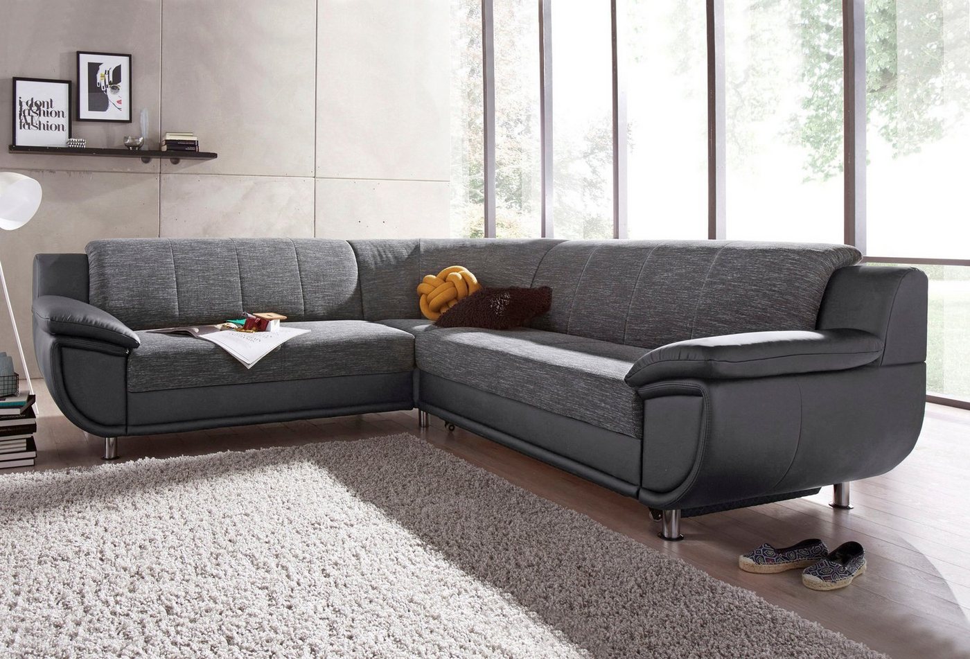 TRENDMANUFAKTUR Ecksofa Rondo 3, L-Form, wahlweise mit Federkern, wahlweise mit Bettfunktion von TRENDMANUFAKTUR