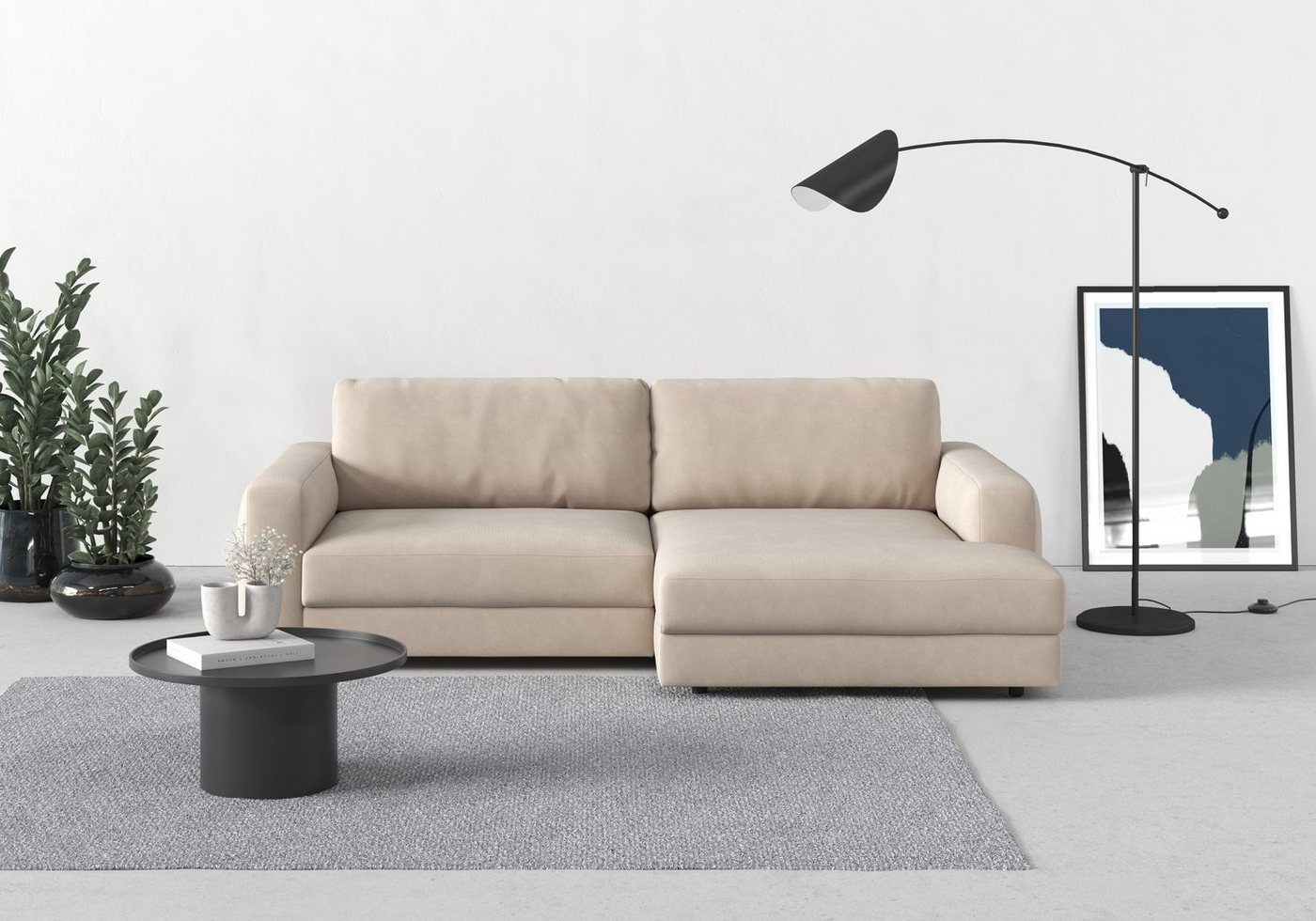 TRENDMANUFAKTUR Ecksofa Bourbon, 2 Teile, mit extra hohem Sitzkomfort, auch in Cord erhältlich, L-Form von TRENDMANUFAKTUR