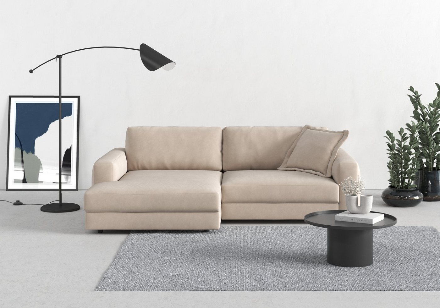 TRENDMANUFAKTUR Ecksofa Bourbon, 2 Teile, mit extra hohem Sitzkomfort, auch in Cord erhältlich, L-Form von TRENDMANUFAKTUR