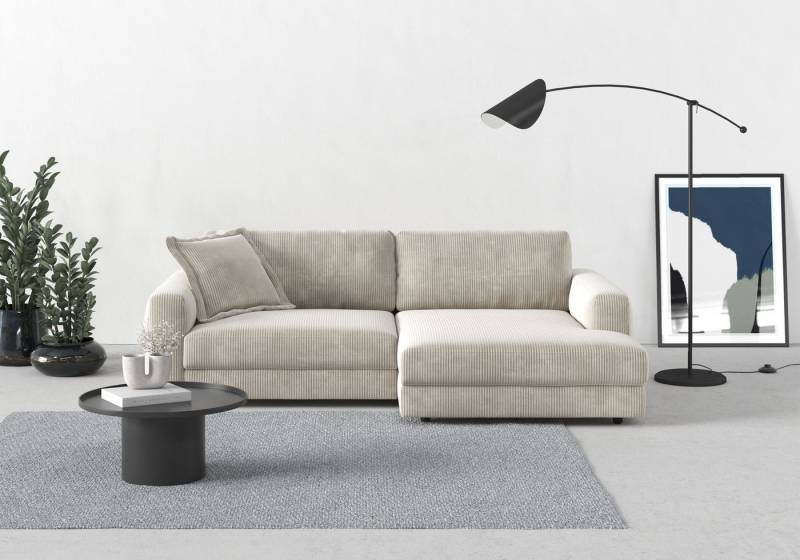 TRENDMANUFAKTUR Ecksofa Bourbon, 2 Teile, mit extra hohem Sitzkomfort, auch in Cord erhältlich von TRENDMANUFAKTUR