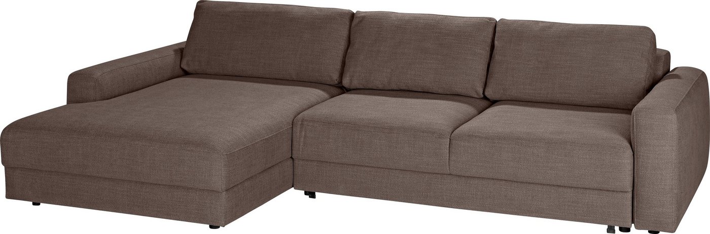 TRENDMANUFAKTUR Ecksofa Bourbon, wahlweise mit Bettfunktion und Bettkasten, Tiefe Sitzfläche, L-Form von TRENDMANUFAKTUR