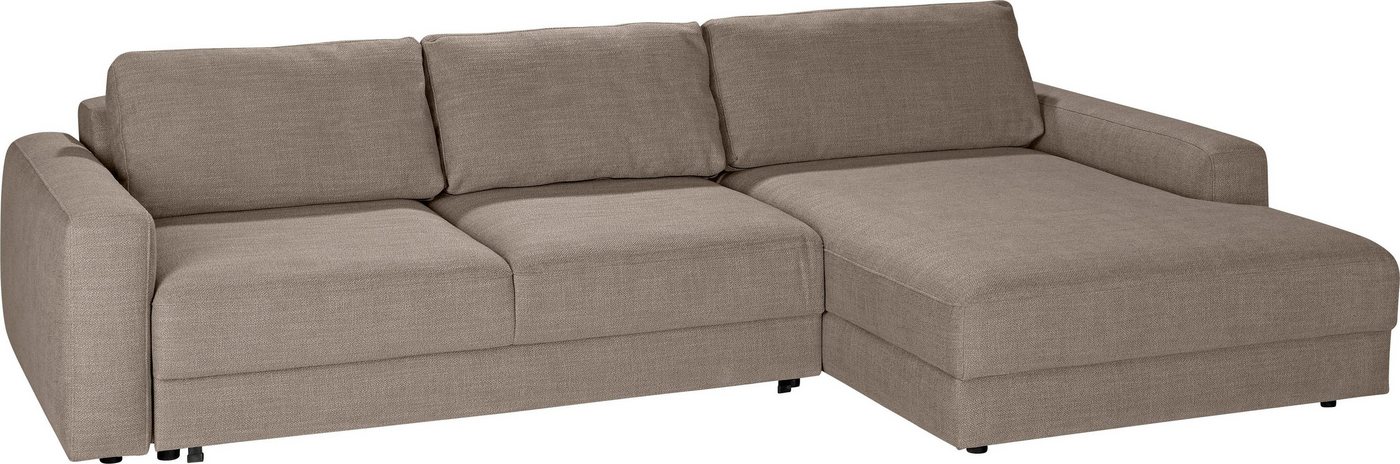 TRENDMANUFAKTUR Ecksofa Bourbon, wahlweise mit Bettfunktion und Bettkasten, Tiefe Sitzfläche 54 cm von TRENDMANUFAKTUR