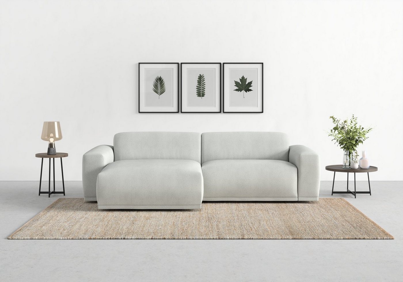 TRENDMANUFAKTUR Ecksofa Braga, 2 Teile, mit hochwertigem Kaltschaum, auch in Cord erhältlich, L-Form von TRENDMANUFAKTUR