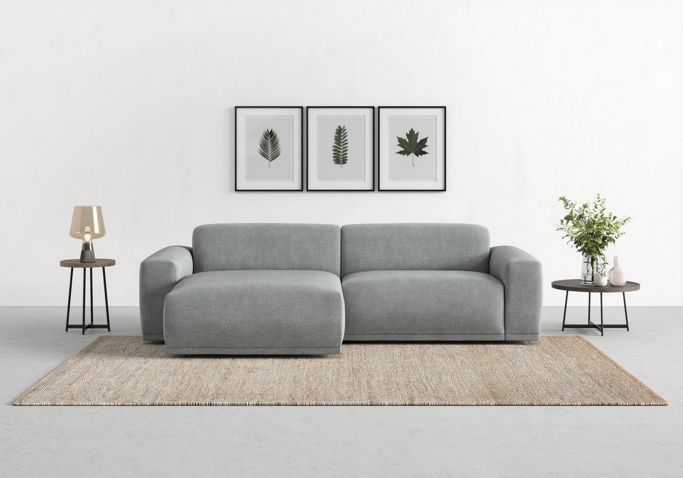 TRENDMANUFAKTUR Ecksofa Braga, 2 Teile, mit hochwertigem Kaltschaum, auch in Cord erhältlich, L-Form von TRENDMANUFAKTUR