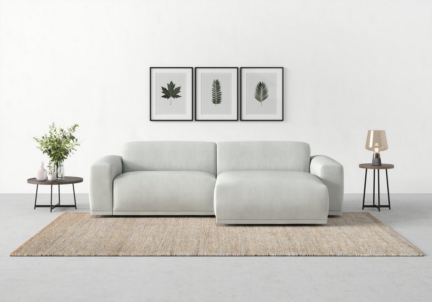 TRENDMANUFAKTUR Ecksofa Braga, 2 Teile, mit hochwertigem Kaltschaum, auch in Cord erhältlich, L-Form von TRENDMANUFAKTUR