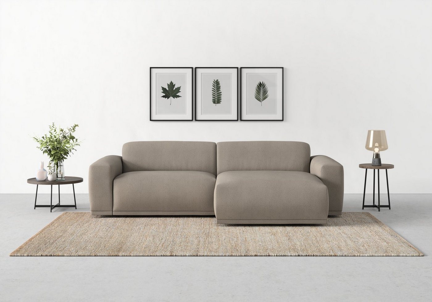 TRENDMANUFAKTUR Ecksofa Braga, 2 Teile, mit hochwertigem Kaltschaum, auch in Cord erhältlich, L-Form von TRENDMANUFAKTUR