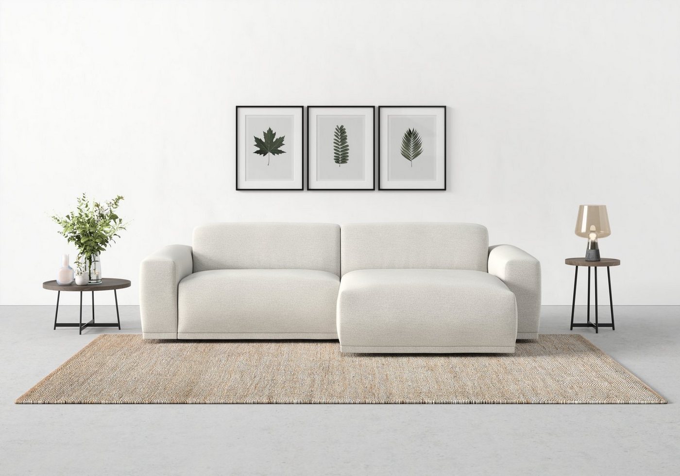 TRENDMANUFAKTUR Ecksofa Braga, 2 Teile, mit hochwertigem Kaltschaum, auch in Cord erhältlich, L-Form von TRENDMANUFAKTUR