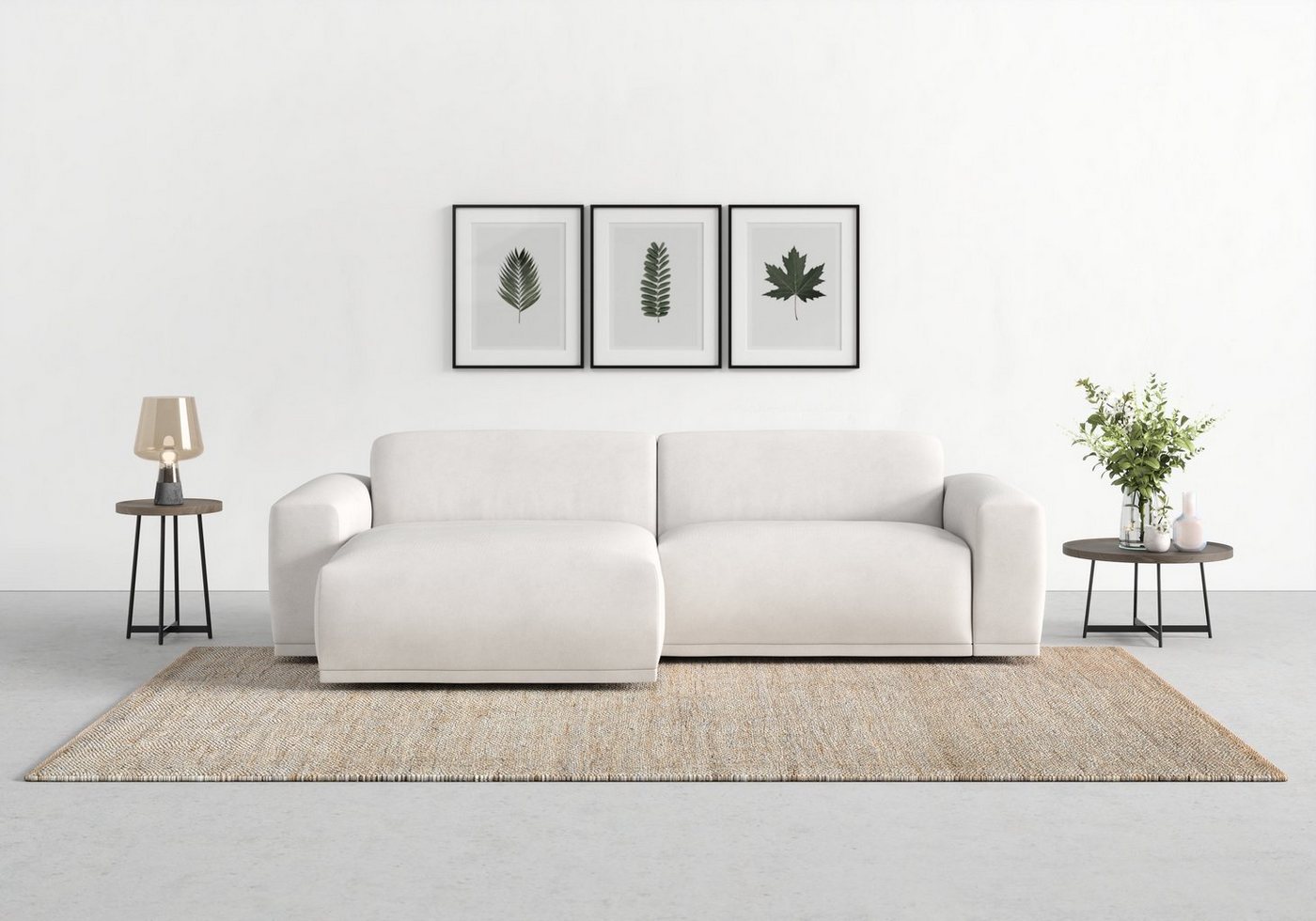 TRENDMANUFAKTUR Ecksofa Braga, 2 Teile, mit hochwertigem Kaltschaum, auch in Cord erhältlich, L-Form von TRENDMANUFAKTUR