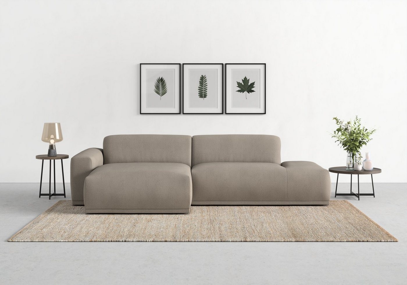 TRENDMANUFAKTUR Ecksofa Braga, 2 Teile, mit hochwertigem Kaltschaum, auch in Cord erhältlich, L-Form von TRENDMANUFAKTUR