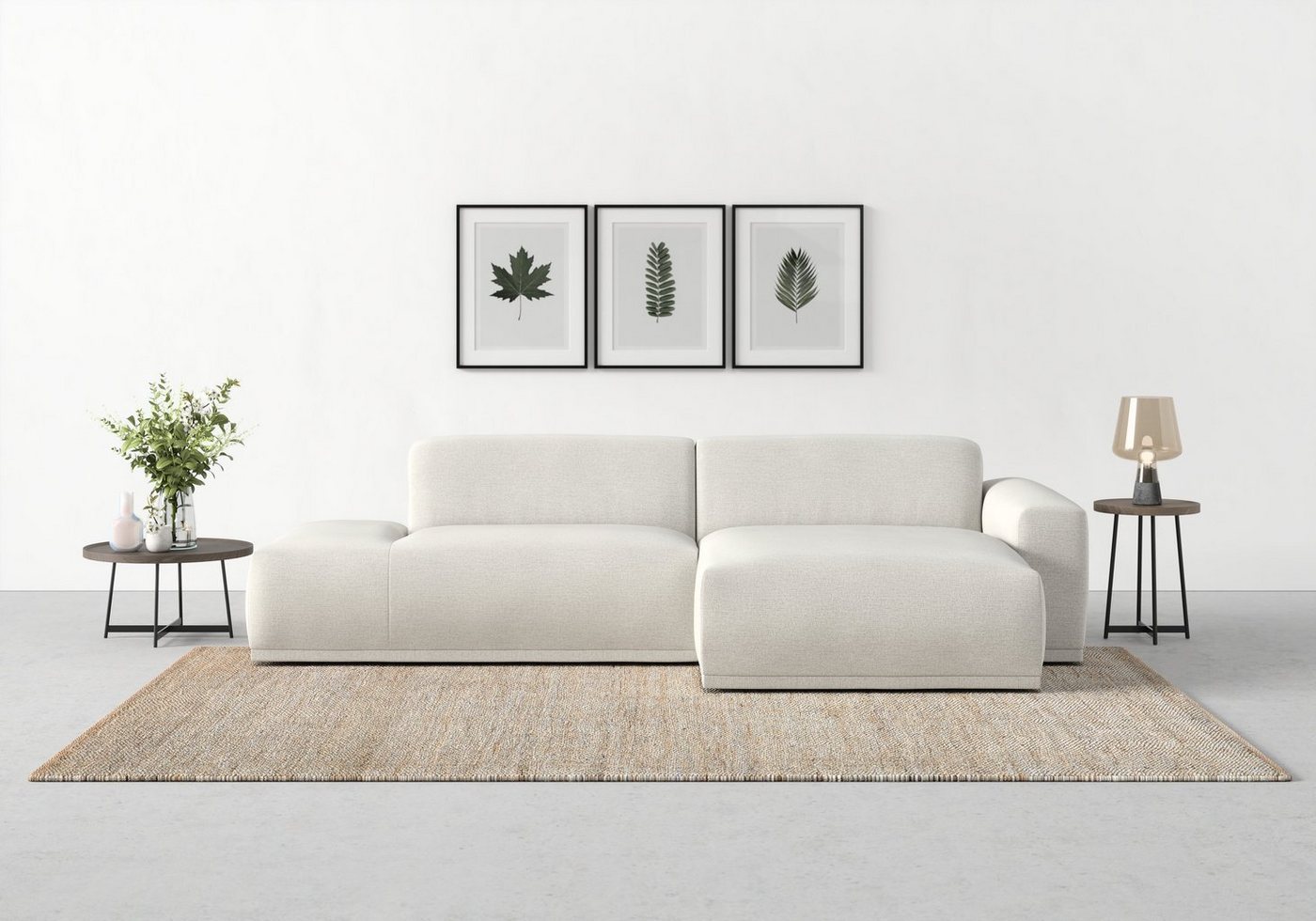 TRENDMANUFAKTUR Ecksofa Braga, 2 Teile, mit hochwertigem Kaltschaum, auch in Cord erhältlich, L-Form von TRENDMANUFAKTUR