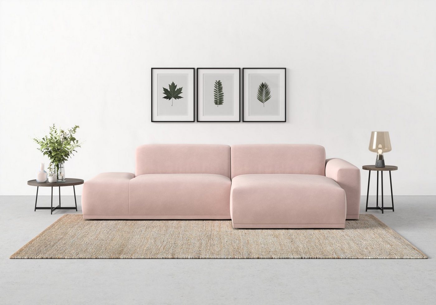 TRENDMANUFAKTUR Ecksofa Braga, 2 Teile, mit hochwertigem Kaltschaum, auch in Cord erhältlich, L-Form von TRENDMANUFAKTUR