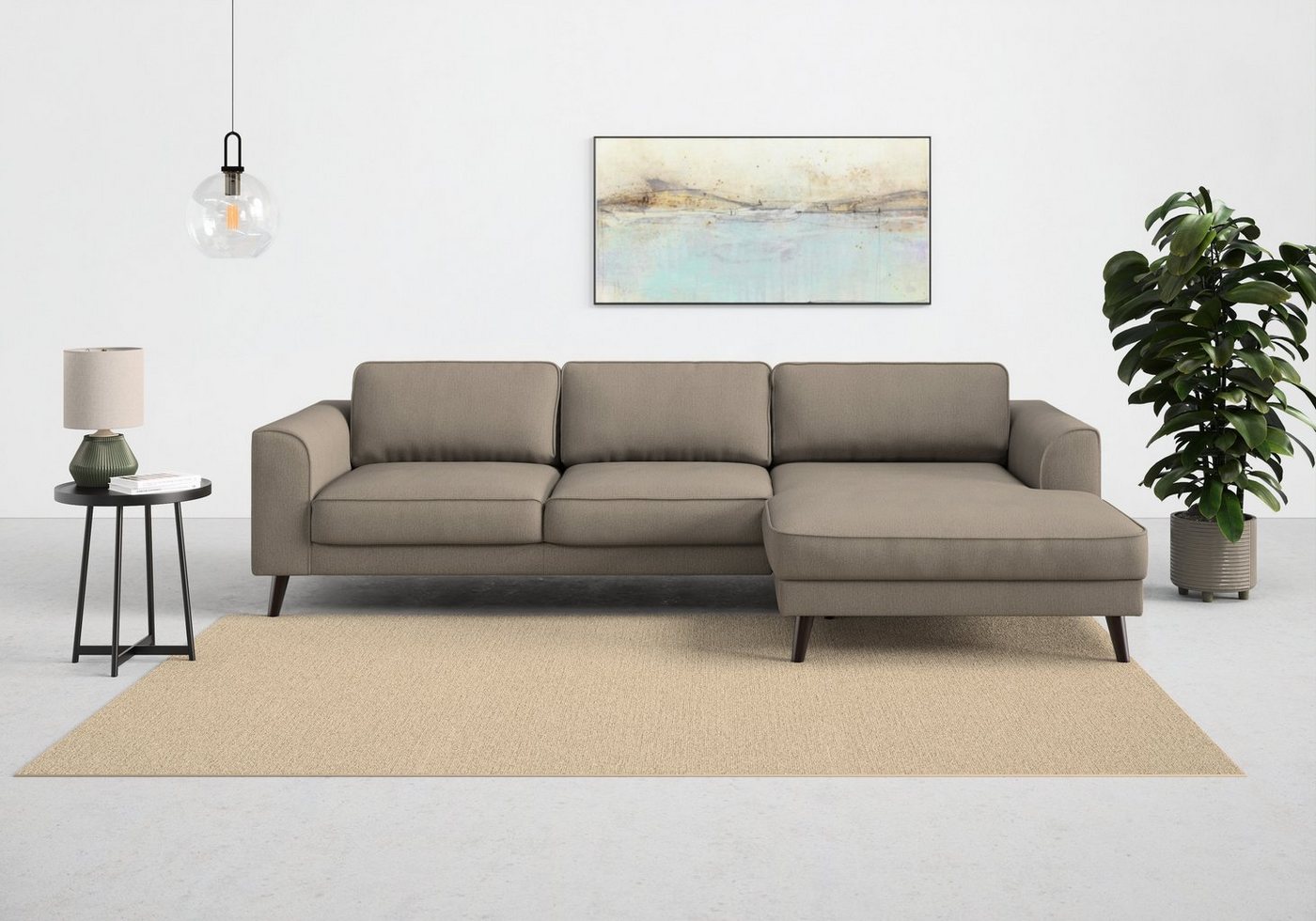 TRENDMANUFAKTUR Ecksofa Lumber Jack, wahlweise mit Bettfunktion u. Bettkasten, L-Form von TRENDMANUFAKTUR