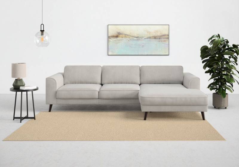 TRENDMANUFAKTUR Ecksofa Lumber Jack, elegantes Designsofa, zeitlos modern, hoher Sitzkomfort, wahlweise mit Bettfunktion u. Bettkasten, L-Form von TRENDMANUFAKTUR