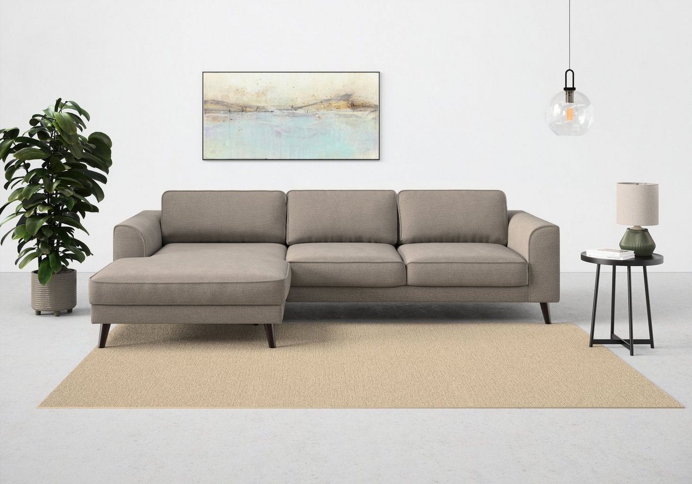 TRENDMANUFAKTUR Ecksofa Lumber Jack, wahlweise mit Bettfunktion u. Bettkasten, L-Form von TRENDMANUFAKTUR