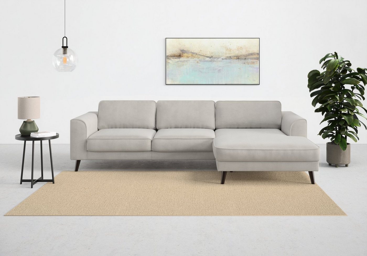 TRENDMANUFAKTUR Ecksofa Lumber Jack, mit hohem Sitzkomfort, wahlweise mit Bettfunktion und Bettkasten von TRENDMANUFAKTUR