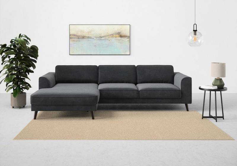 TRENDMANUFAKTUR Ecksofa Lumber Jack, elegantes Designsofa, zeitlos modern, hoher Sitzkomfort, wahlweise mit Bettfunktion u. Bettkasten, L-Form von TRENDMANUFAKTUR