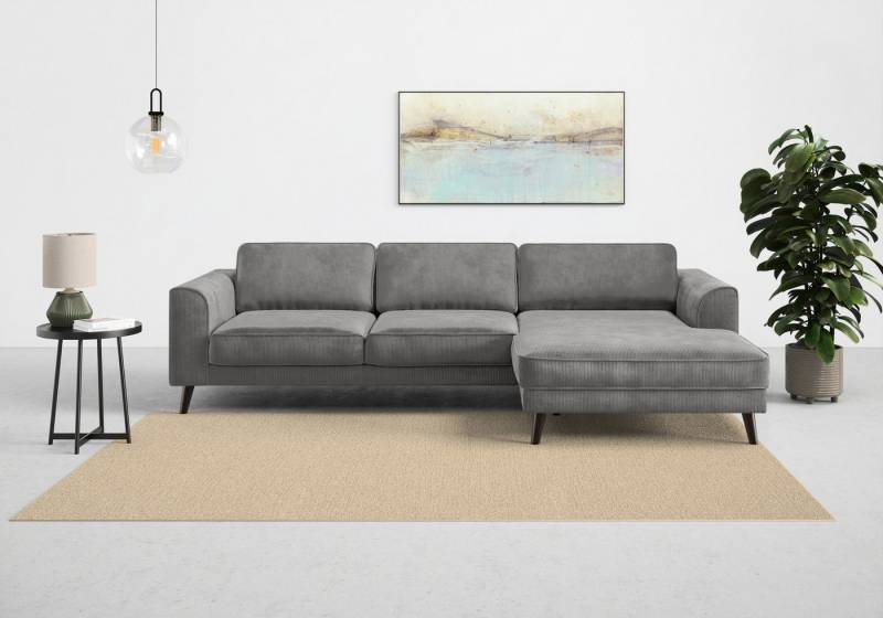 TRENDMANUFAKTUR Ecksofa Lumber Jack, elegantes Designsofa, zeitlos modern, hoher Sitzkomfort, wahlweise mit Bettfunktion u. Bettkasten, L-Form von TRENDMANUFAKTUR