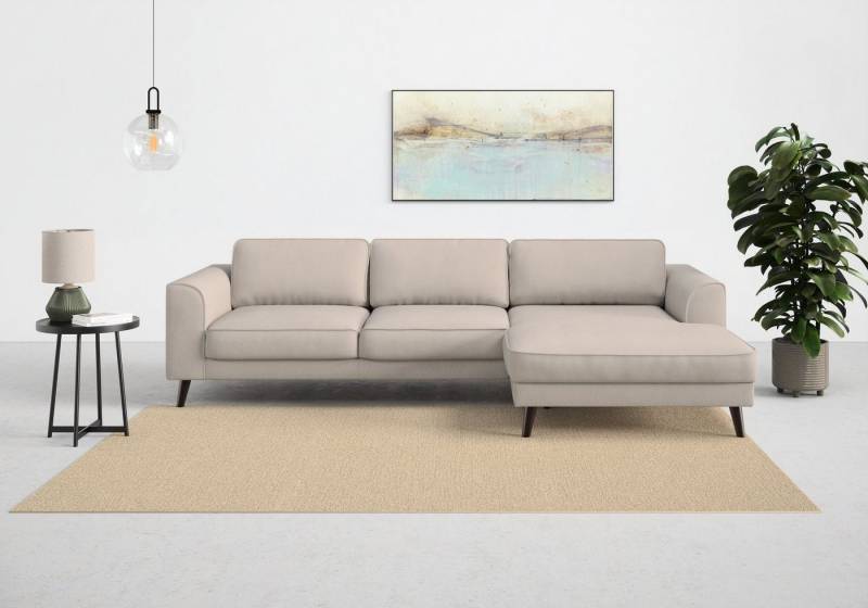 TRENDMANUFAKTUR Ecksofa Lumber Jack, elegantes Designsofa, zeitlos modern, hoher Sitzkomfort, wahlweise mit Bettfunktion u. Bettkasten, L-Form von TRENDMANUFAKTUR