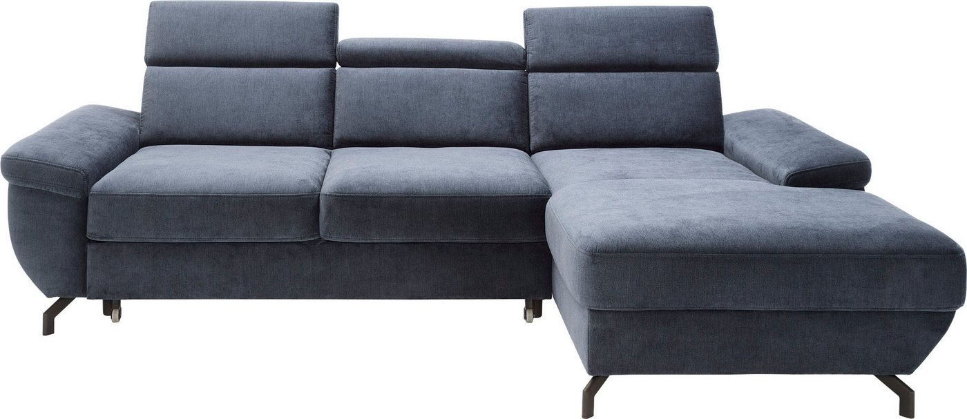 TRENDMANUFAKTUR Ecksofa Rima, mit Bettfunktion, Bettkasten, Sitztiefenverstellung von TRENDMANUFAKTUR