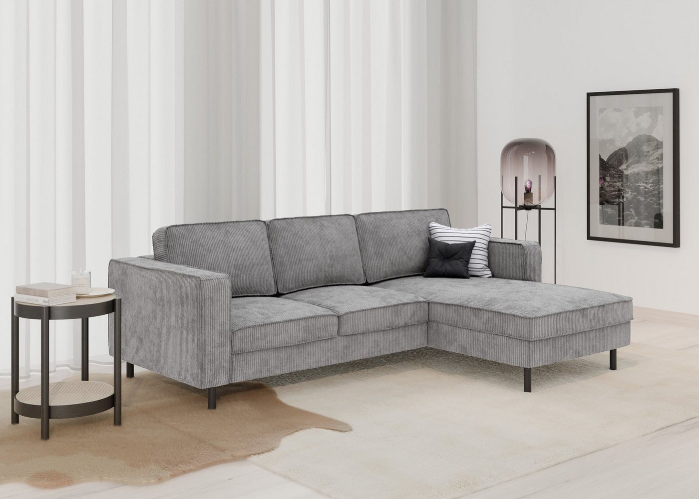 TRENDMANUFAKTUR Ecksofa Watkins, Couch wahlweise mit Schlaffunktion & Bettkasten, auch in Cord, Recamiere beidseitig montierbar, Sofa in L-Form, Breite 232 cm TRENDMANUFAKTUR Ecksofa Watkins, Couch wahlweise mit Schlaffunktion & Bettkasten, auch in Cord, Recamiere beidseitig montierbar, Sofa in L-Form, Breite 232 cm von TRENDMANUFAKTUR