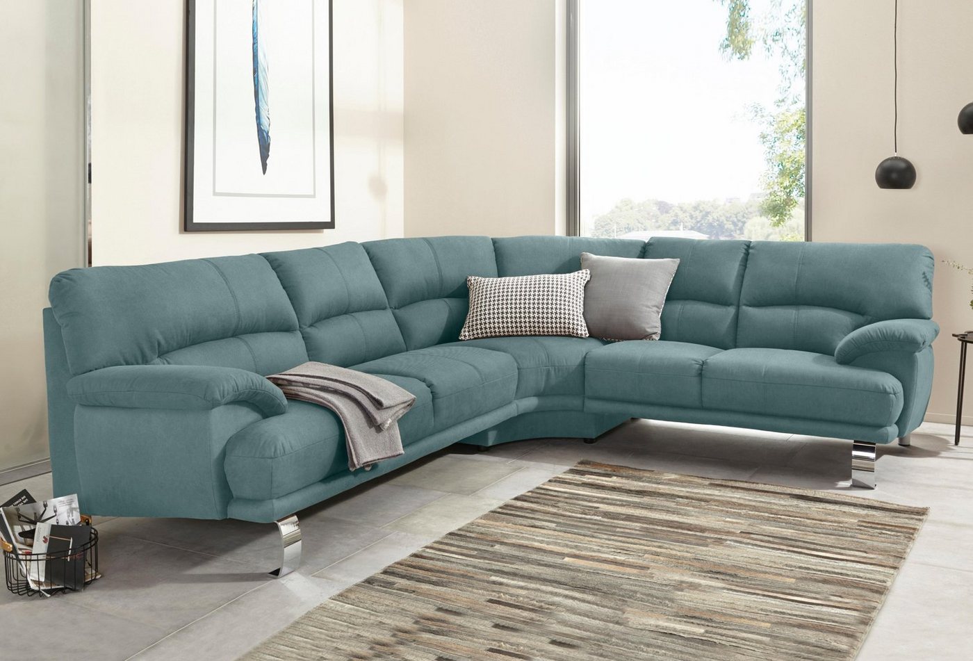 TRENDMANUFAKTUR Ecksofa Cecilia II, L-Form von TRENDMANUFAKTUR