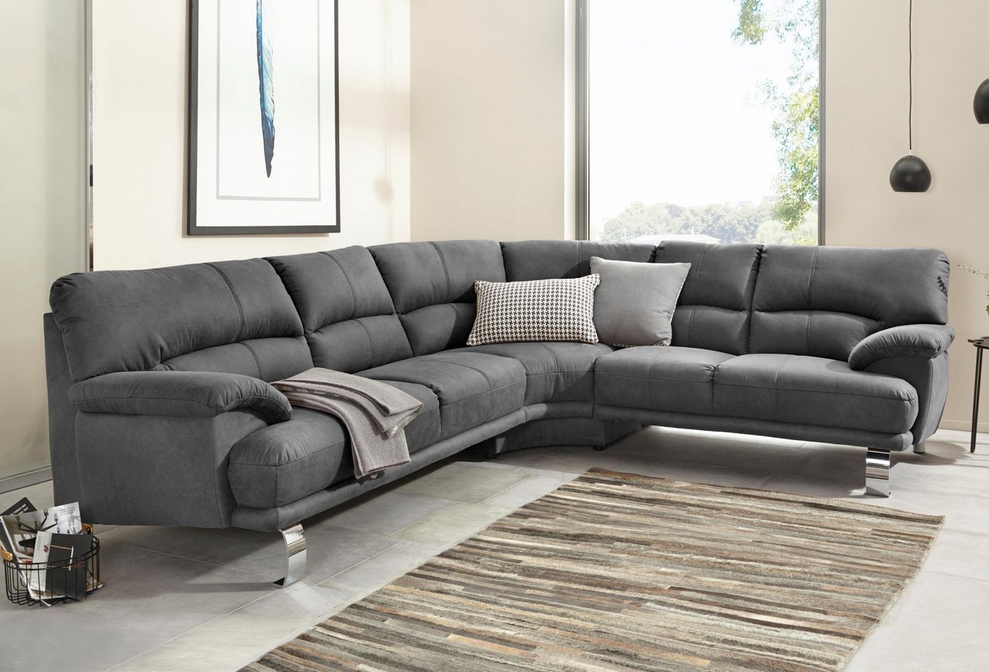 TRENDMANUFAKTUR Ecksofa Cecilia II, L-Form von TRENDMANUFAKTUR