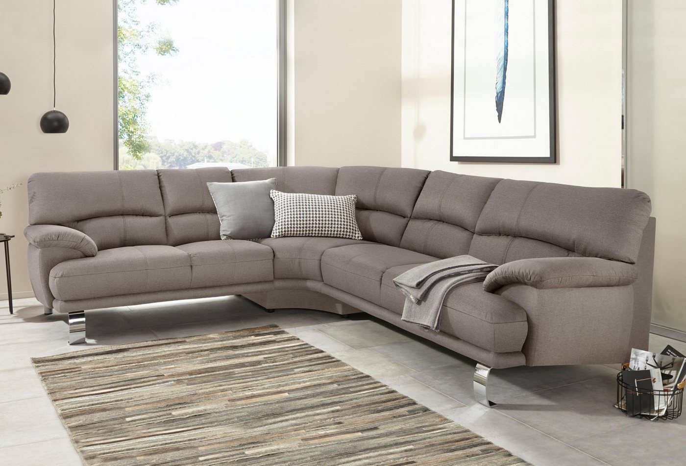 TRENDMANUFAKTUR Ecksofa Cecilia II, L-Form von TRENDMANUFAKTUR