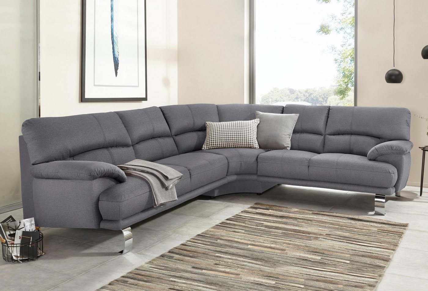 TRENDMANUFAKTUR Ecksofa Cecilia II, L-Form von TRENDMANUFAKTUR