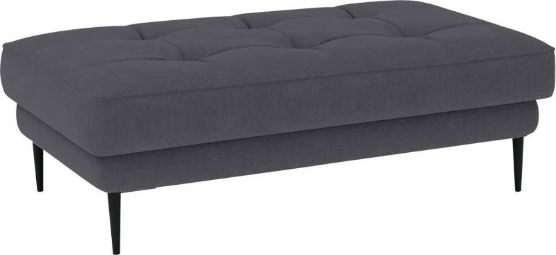 TRENDMANUFAKTUR Hocker Luzi, Polsterhocker, moderner Fußhocker, passend zur Serie, extra hohe Metallfüße, 125 x 42x 72 cm von TRENDMANUFAKTUR
