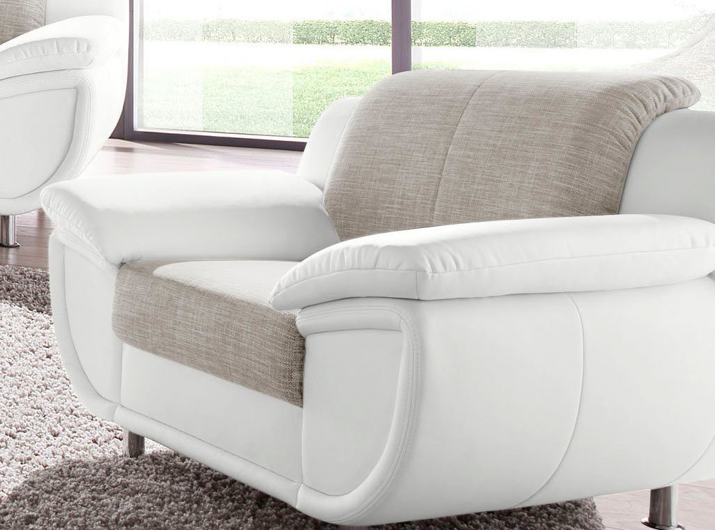 TRENDMANUFAKTUR Sessel, wahlweise mit komfortablem Federkern, mit extra breiten Armlehnen von TRENDMANUFAKTUR
