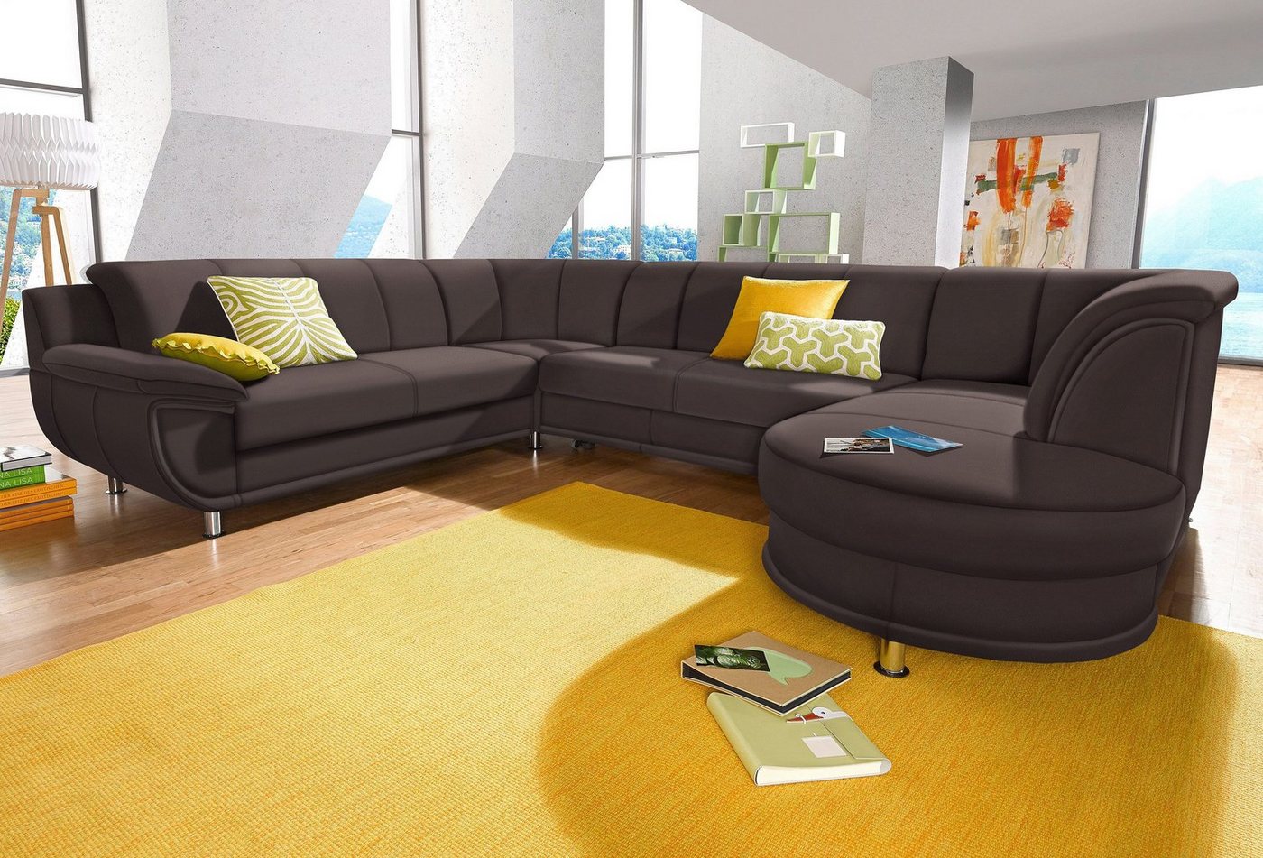 TRENDMANUFAKTUR Wohnlandschaft Rondo, U-Form, inkl.Federkern, wahlweise mit Bettfunktion TRENDMANUFAKTUR Wohnlandschaft Rondo, U-Form, inkl.Federkern, wahlweise mit Bettfunktion von TRENDMANUFAKTUR