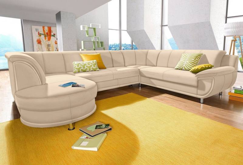 TRENDMANUFAKTUR Wohnlandschaft Rondo, U-Form, inkl.Federkern, wahlweise mit Bettfunktion TRENDMANUFAKTUR Wohnlandschaft Rondo, U-Form, inkl.Federkern, wahlweise mit Bettfunktion von TRENDMANUFAKTUR