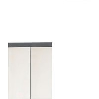 AmandaMandoBea Bad Spiegelschrank a 2 Spiegeltüren grau, Agavegrau Hochglanz. von TRENDTEAM