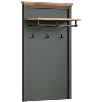 Stanton Wandgarderobe grün, Eiche dekor. von TRENDTEAM
