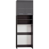 Trendteam - AmandaMandoBea Badschrank für Waschmaschine 2 Türen, 2 offene Fächer grau, Agavegrau Hochglanz. Trendteam - AmandaMandoBea Badschrank für Waschmaschine 2 Türen, 2 offene Fächer grau, Agavegrau Hochglanz. von TRENDTEAM
