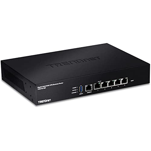 TRENDnet TWG-431BR Gigabit Multi-WAN-VPN-Business-Router, 5 Gigabit-Ports, 1 Konsolenport, QoS, Inter-VLAN-Routing, dynamisches Routing, Lastausgleich, Hochverfügbarkeit TRENDnet TWG-431BR Gigabit Multi-WAN-VPN-Business-Router, 5 Gigabit-Ports, 1 Konsolenport, QoS, Inter-VLAN-Routing, dynamisches Routing, Lastausgleich, Hochverfügbarkeit von TRENDnet