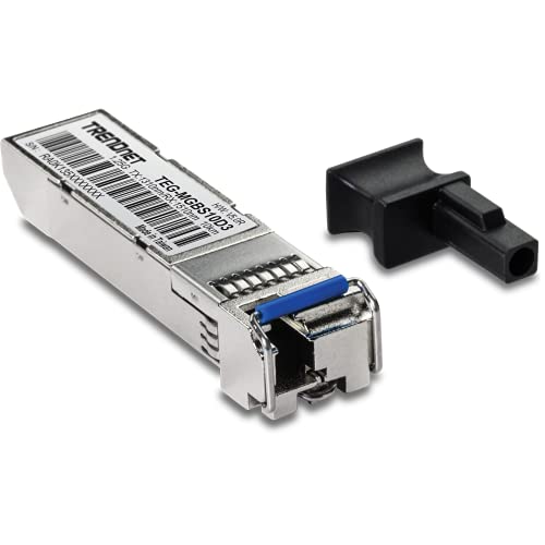 TRENDnet TEG-MGBS10D3 SFP auf RJ45 Dual-Wellenlängen-Singlemode-LC-Modul, muss mit TEG-MGBS10D5 oder einem kompatiblen Modul gekoppelt werden, bis zu 10 km (6,2 Meilen) von TRENDnet