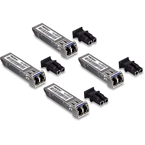 TRENDnet SFP Single-Mode-LC-Modul, 4er-Pack, TEG-MGBS10/4, für Single-Mode-Faser, Entfernungen bis zu 10 km, Gigabit SFP, IEEE 802.3z Gigabit Ethernet, lebenslanger Schutz TRENDnet SFP Single-Mode-LC-Modul, 4er-Pack, TEG-MGBS10/4, für Single-Mode-Faser, Entfernungen bis zu 10 km, Gigabit SFP, IEEE 802.3z Gigabit Ethernet, lebenslanger Schutz von TRENDnet