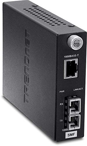 TRENDnet TFC-1000S20 1000BaseT zu 1000Base-LX Konverter Schwarz von TRENDnet