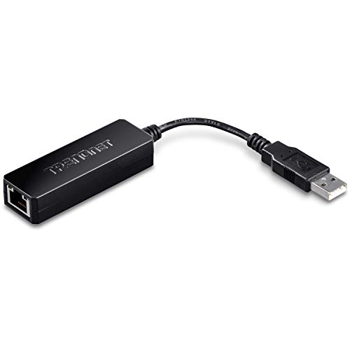 TRENDnet TU2-ET100 Kabelgebundener USB 2.0 auf 10/100 Fast Ethernet LAN-Netzwerkadapter für MacBook, ChromeBook, Windows 8.1 und früher, Linux und bestimmte Android-Tablets von TRENDnet