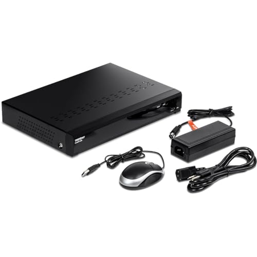 TRENDnet TV-NVR1508 8-Kanal-UHD-PoE-NVR, H.264/H.265 4K (8 MP), bis zu 12 TB Speicher (Festplatte Nicht enthalten), unterstützt einen 4K-Kamerakanal, 8 PoE-Ports, 80 W PoE-Leistungsbudget, 240 fps von TRENDnet
