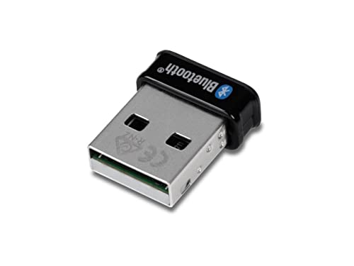 TRENDnet USB Micro Bluetooth 5.0 Adapter, Unterstützt Basic Rate (BR), Bluetooth Low Energy (BLE), Verbesserte Datenrate (EDR), 100m Reichweite, Kompatibel mit Windows-Betriebssystem, Schwarz von TRENDnet